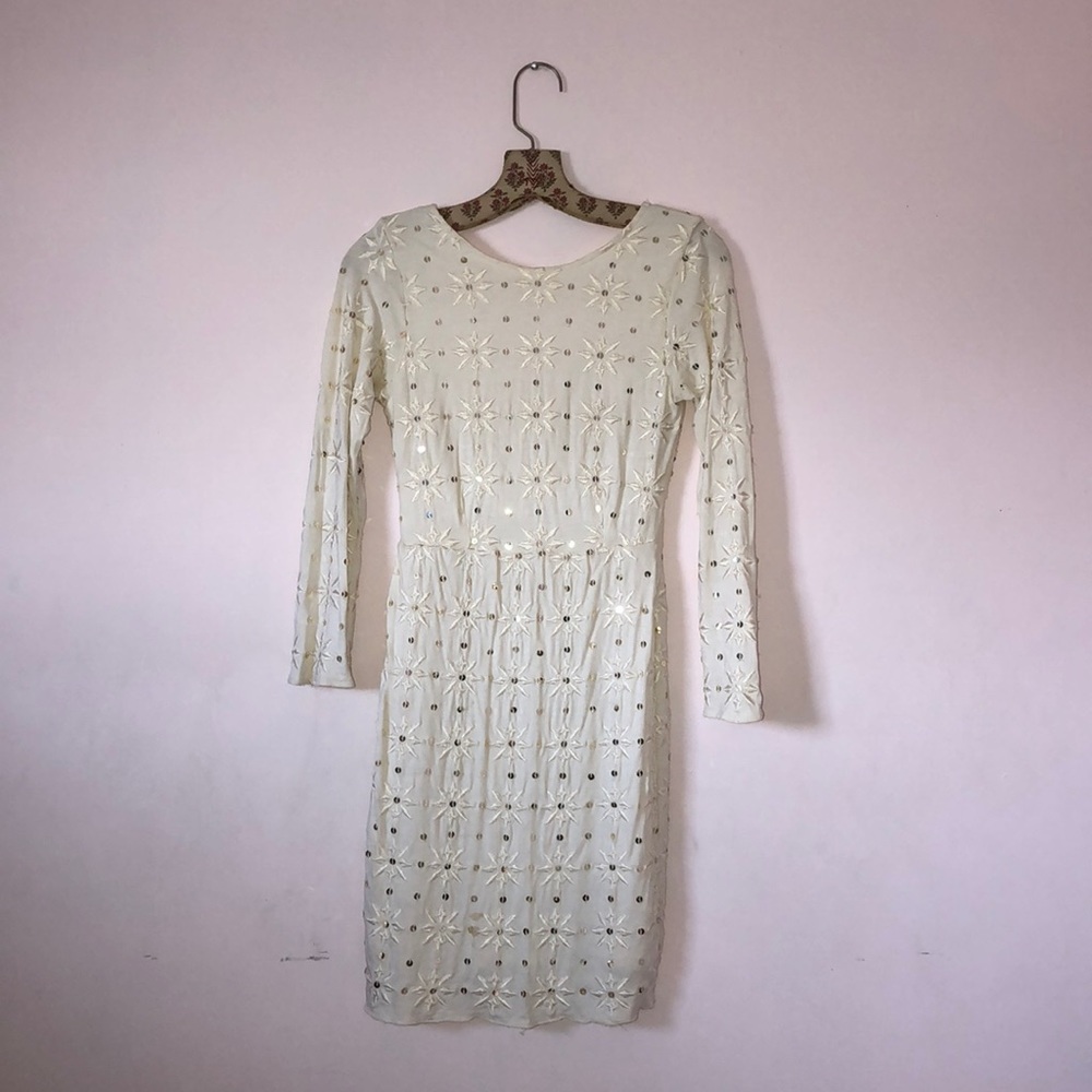 Free People Starburst white mini dress
